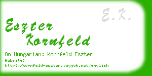 eszter kornfeld business card